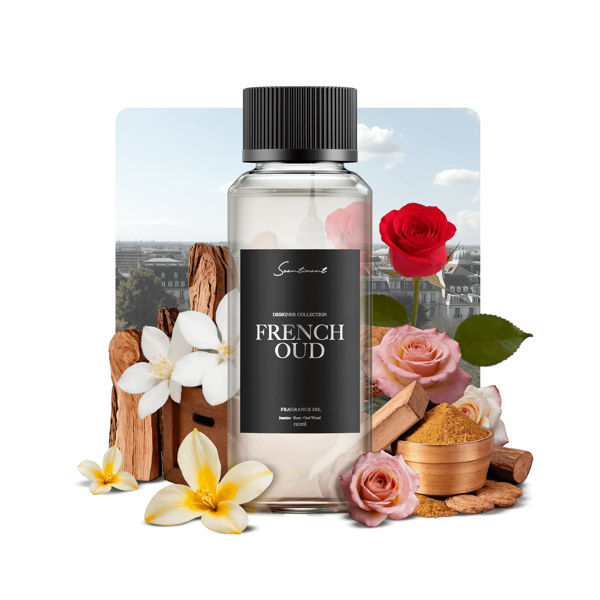 French Oud Perfume Oil for Men & Women