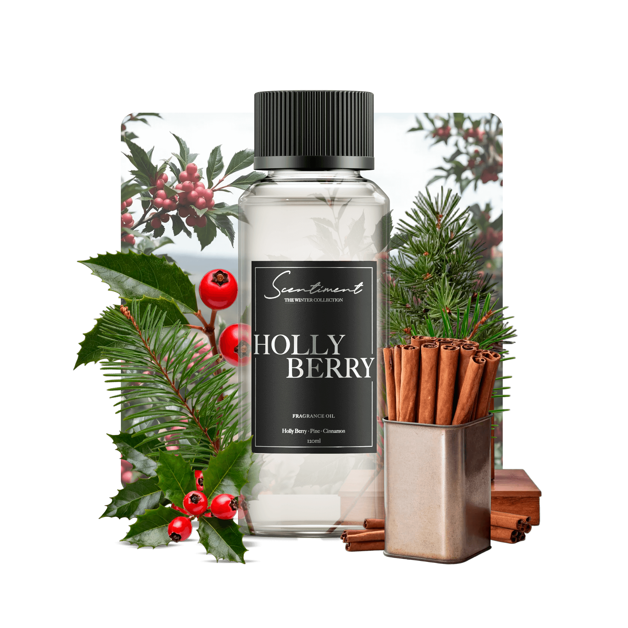 Holly Berry Scented Candle for Cozy Homes