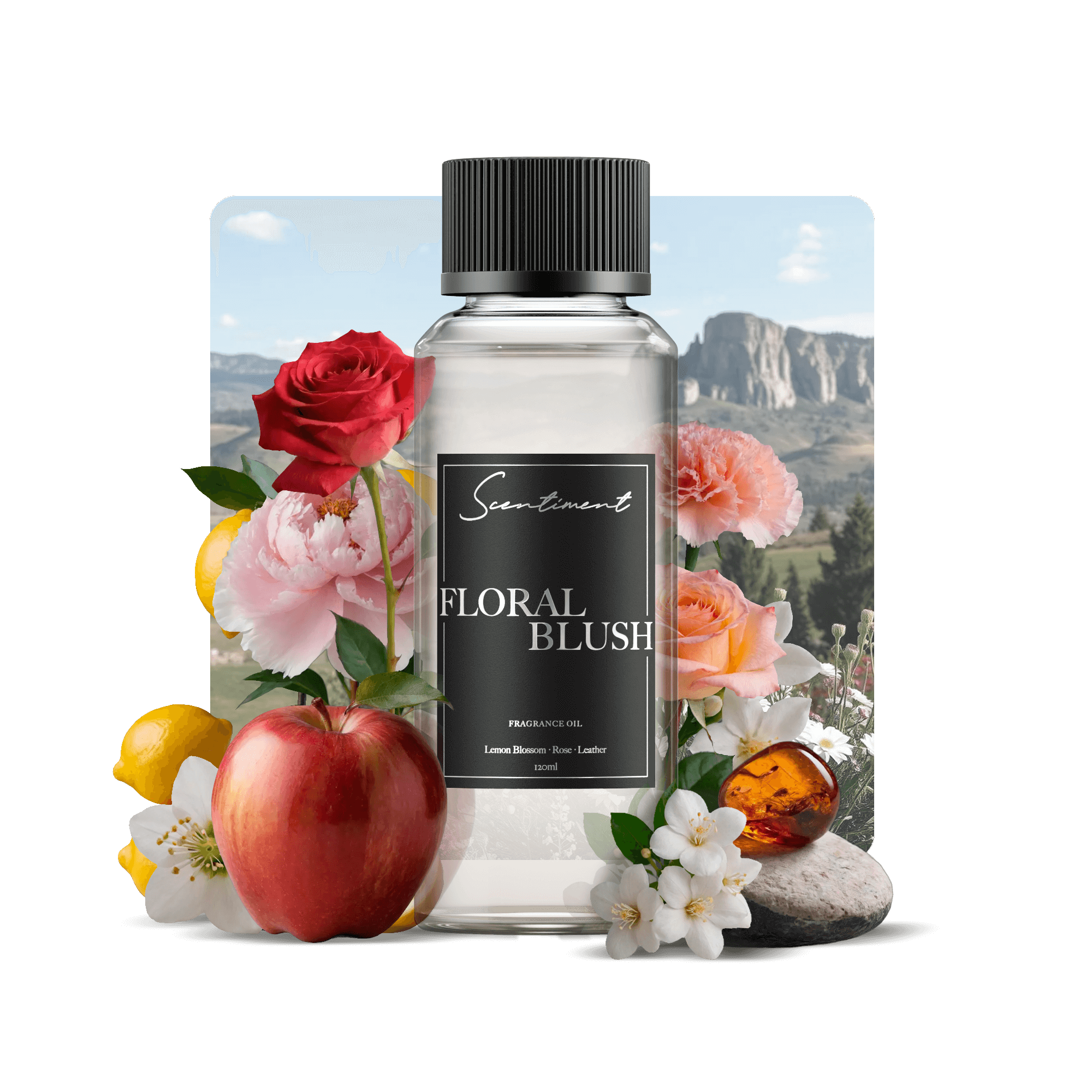 Soft Pink Floral Perfume