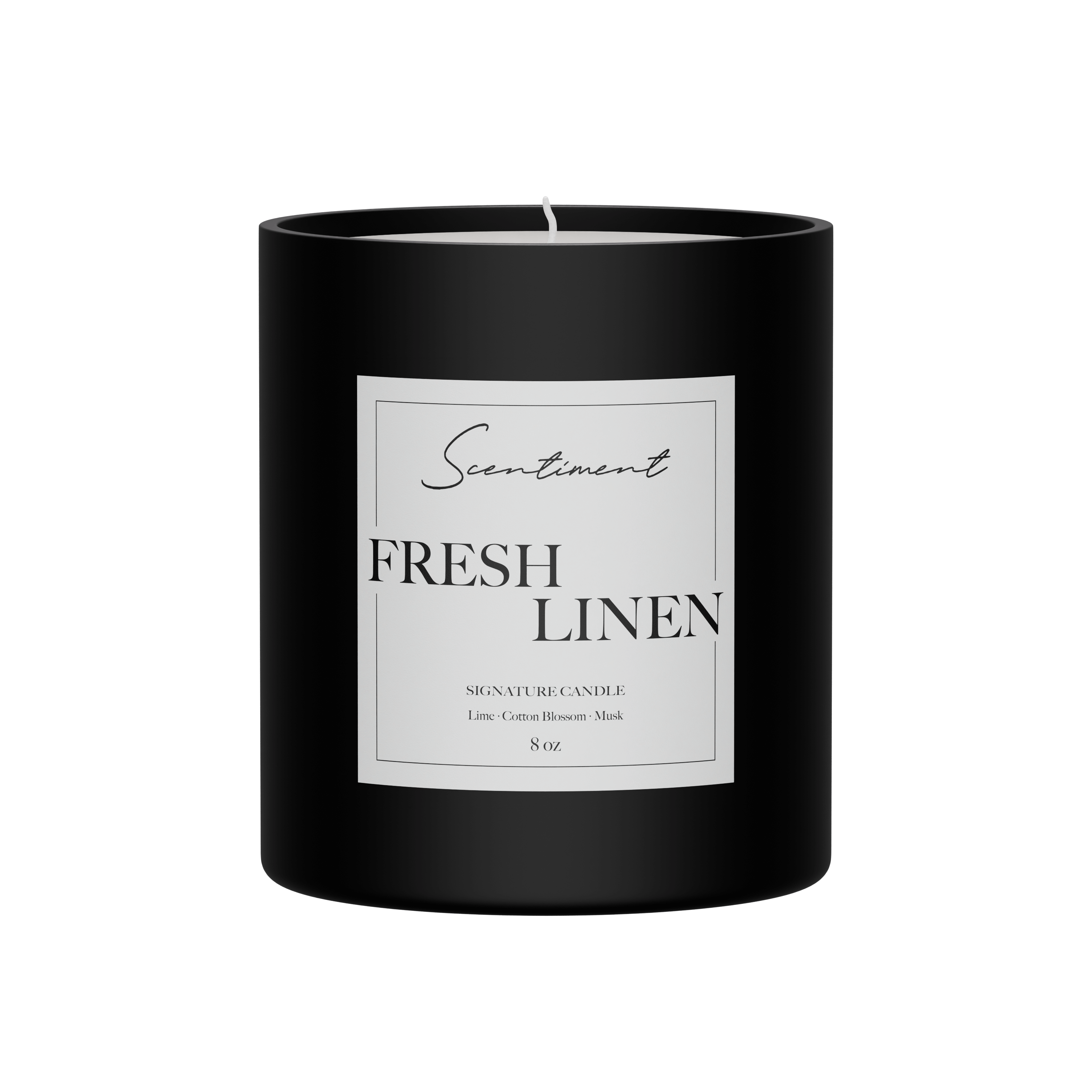 Fresh Linen Scented Candle for Home