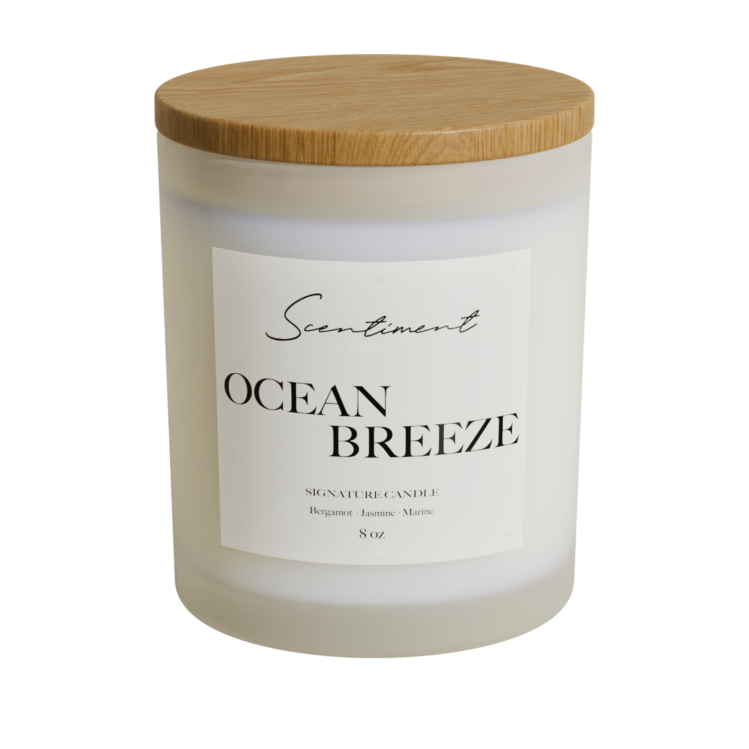 Frosted Ocean Breeze Scented Candle